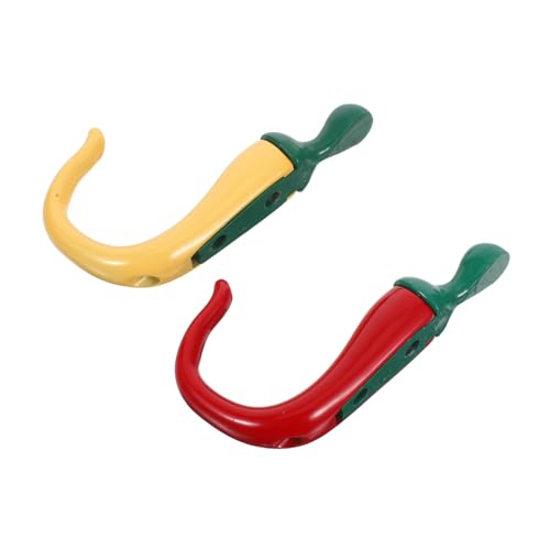 HOLIDYOYO 2 Stück Wandhaken aus Zinklegierung in Pfefferform Dekorative Platzsparende Metallhaken für Schlüssel Mäntel und Taschen Wandmontierte Aufbewahrung für Küche Flur und Schlafzimmer von HOLIDYOYO