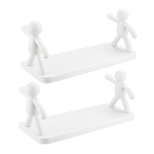 HOLIDYOYO 2 Stück Wandregal Dekorative Schwebende Regale für Badezimmer und Wohnräume ohne Bohren Platzsparend und Installieren für Küchen und HOLIDYOYO 2 Stück Wandregal Dekorative Schwebende Regale für Badezimmer und Wohnräume ohne Bohren Platzsparend und Installieren für Küchen und von HOLIDYOYO