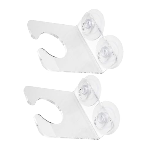 HOLIDYOYO 2stücke -weinglashalter Für Bad Dusche Mit Klarer Design-weinhalter Für Dusche Stabiler Einzelbecherhalter von HOLIDYOYO