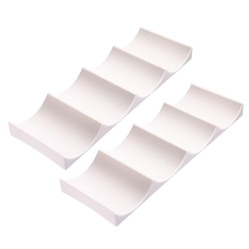 HOLIDYOYO 2 Stück Weinregal Wasser Halter modern klein Gestell Flaschen flaschenregal Weinflaschenorganizer flaschenständer hochzeitsdeko Tischverzierung Desktop-Dekoration pp Weiß von HOLIDYOYO
