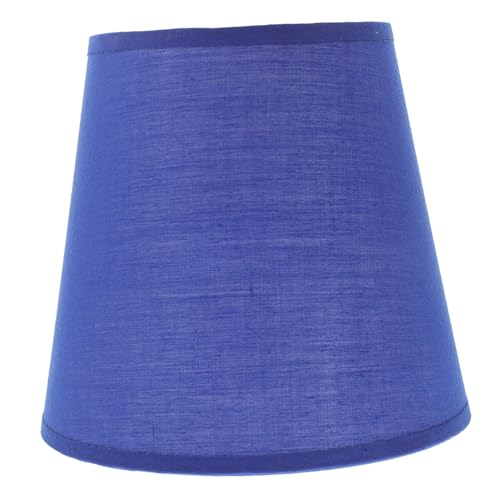 HOLIDYOYO 2 Stück Zylindrischer Lampenschirm aus Tiefblauem Leinenstoff Dekorativer Lampenabdeckung für Tisch Deckenleuchten Einfach zu Montierender Schutzschirm für Wohn Arbeitsräume von HOLIDYOYO