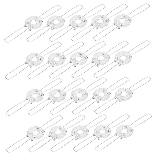 HOLIDYOYO 20 Stück Lampenschirm Federklammern Stabil 2 Design für Lampenabdeckungen Lampenschirm Zubehör Multifunktional für Deckenlampen Tischlampen von HOLIDYOYO