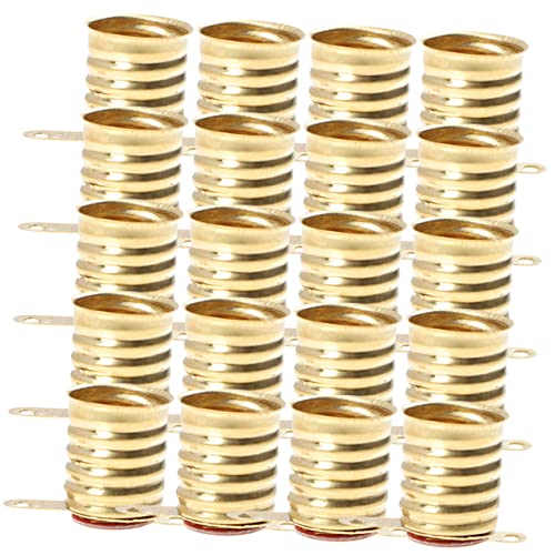 HOLIDYOYO 20 Stück Mini Lampensockel für DIY Projekte Hochtemperaturbeständige Kupferfassung für Tischlampen Stehlampen und Experimentierbedarf HOLIDYOYO 20 Stück Mini Lampensockel für DIY Projekte Hochtemperaturbeständige Kupferfassung für Tischlampen Stehlampen und Experimentierbedarf von HOLIDYOYO