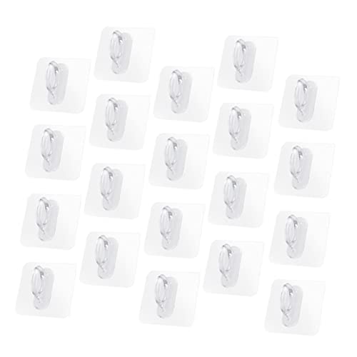 HOLIDYOYO 20 Stück Selbstklebende Transparente Mehrzweck Haken für Badezimmer und Küche Starker Halt Rostfrei Kompakte zur Platzersparnis Einfache Montage Material HOLIDYOYO 20 Stück Selbstklebende Transparente Mehrzweck Haken für Badezimmer und Küche Starker Halt Rostfrei Kompakte zur Platzersparnis Einfache Montage Material von HOLIDYOYO