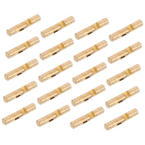 HOLIDYOYO 20 Stück Teiliges Miniatur Scharniere für Schmuckboxen Verdeckte Zylindrische Rollenscharniere Langlebig und Flexibel Passend für Holz Geschenkboxen Einfache Montage von HOLIDYOYO