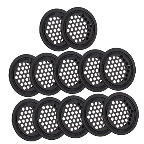 HOLIDYOYO 20 Stück Teiliges Rund Edelstahl Ventilationsabdeckung mit Staub Windschutz für Garage Kellerfenster Schränke Langlebiges Lüftungssystem von HOLIDYOYO