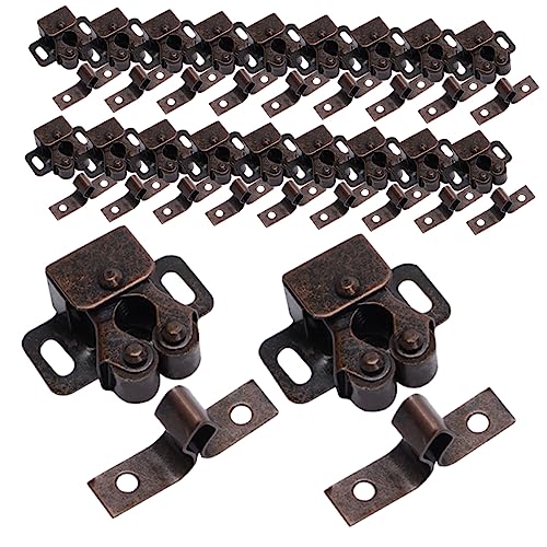 HOLIDYOYO 20 Stück Türstopper mit Doppelrollen für Schrank und Schiebetüren Robustem Material Leise und Installieren für Möbel und Türen von HOLIDYOYO