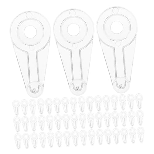 HOLIDYOYO 200 Sätze Glashalter Clips mit Schrauben Transparente Glasplatten Befestiger Klemmhalter für Schranktüren Spiegel und Fenster Stabile und Unsichtbare Halterungen für Zuhause und von HOLIDYOYO