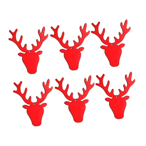 HOLIDYOYO 20stücke Holzanhänger in Elchkopf-Form Weihnachtsbaumanhänger Zum Aufhängen Mit Seil Für Weihnachtsfeier-Dekoration Und Festliche Atmosphäre HOLIDYOYO 20stücke Holzanhänger in Elchkopf-Form Weihnachtsbaumanhänger Zum Aufhängen Mit Seil Für Weihnachtsfeier-Dekoration Und Festliche Atmosphäre von HOLIDYOYO
