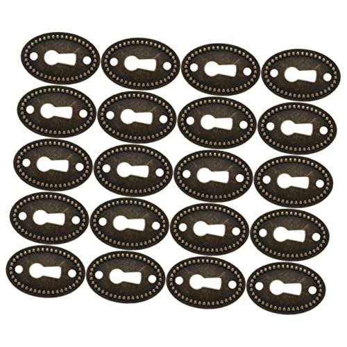 HOLIDYOYO 24 Stück Teiliges Ovale Schlüssellochabdeckungen Vintage Möbelbeschläge für Antike Kommoden Schränke Dekorative Langlebige Möbelschilder HOLIDYOYO 24 Stück Teiliges Ovale Schlüssellochabdeckungen Vintage Möbelbeschläge für Antike Kommoden Schränke Dekorative Langlebige Möbelschilder von HOLIDYOYO
