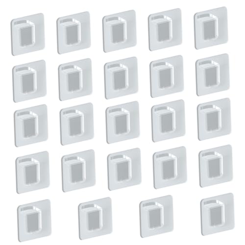 HOLIDYOYO 24 Stück Teiliges Transparentes Regalbodenträger Selbstklebend Belastbar Starke Schrankhalterung für Bücherregale Kleiderschränke und Glasböden ohne Bohren von HOLIDYOYO