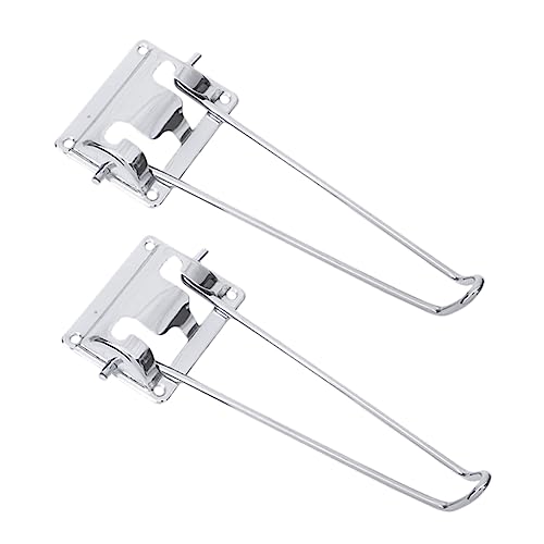 HOLIDYOYO 2Stücke Faltbare Haarnadel Tischbeine Metall Möbelbeine Klappbar Und Stabil Für DIY Computertisch Nachtische Und Andere Möbel Silberfarbene Designbeine von HOLIDYOYO