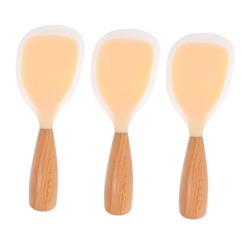 HOLIDYOYO 3 STÜCKE Hitzebeständiger Rutschfester Silikon Reislöffel mit Ergonomischem Holzgriff Stehender Servierlöffel für Küchen Antihaftbeschichteter Reisheber zum Komfortablen HOLIDYOYO 3 STÜCKE Hitzebeständiger Rutschfester Silikon Reislöffel mit Ergonomischem Holzgriff Stehender Servierlöffel für Küchen Antihaftbeschichteter Reisheber zum Komfortablen von HOLIDYOYO