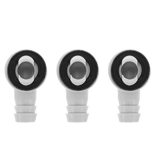 HOLIDYOYO 3 STÜCKE Teiliges Set Ablaufschlauch Adapter mit Gummiring Leckagefreier Winkelanschluss für Klimaanlagen mit Auslass für Fenster und Split Geräte von HOLIDYOYO