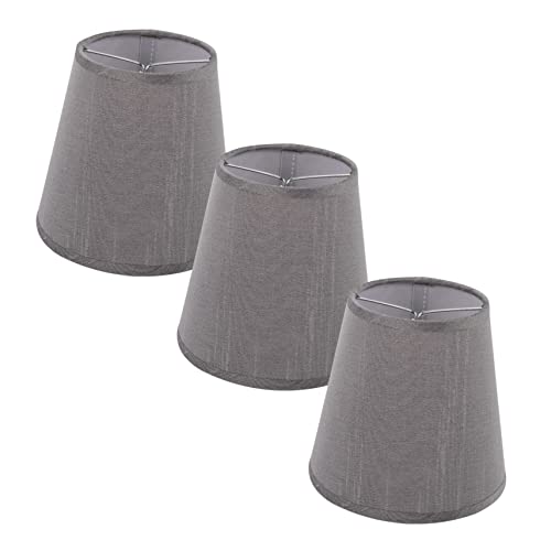 HOLIDYOYO 3 Stück Stoff Lampenschirme mit Clip Ersatz Lampenschirm für Tisch und Wandleuchten Einfache Montage Langlebiges Gewebe Material Weiches Licht für Wohnzimmer und Schlafzimmer von HOLIDYOYO
