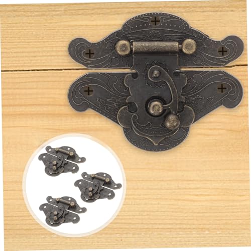 HOLIDYOYO 3 Stück Teiliges Retro Box Schloss aus Hochwertiger Zinklegierung Rechteckiger Hasp Verschluss mit Schwenkarm Langlebig und Einfach zu Montieren für Holzboxen und Möbel im HOLIDYOYO 3 Stück Teiliges Retro Box Schloss aus Hochwertiger Zinklegierung Rechteckiger Hasp Verschluss mit Schwenkarm Langlebig und Einfach zu Montieren für Holzboxen und Möbel im von HOLIDYOYO