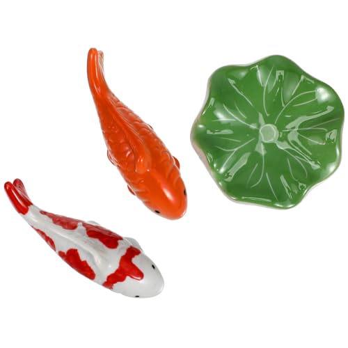 HOLIDYOYO 3 Stück Teiliges Schwimmende Keramik Fische mit Lotusblatt Aquarium Deko Naturnahe Gartenteich Dekoration Vielseitig Arrangierbar Kompakt und Einfach zu Platzieren HOLIDYOYO 3 Stück Teiliges Schwimmende Keramik Fische mit Lotusblatt Aquarium Deko Naturnahe Gartenteich Dekoration Vielseitig Arrangierbar Kompakt und Einfach zu Platzieren von HOLIDYOYO