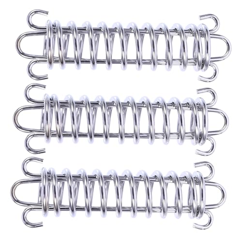 HOLIDYOYO 3 Stück Teiliges Zelt Spannset Hochfester Stahl Haken Robustes Abspannseil Zubehör Schnell Verbindbar Winddämpfend Geeignet für Camping Sonnenschutz und Outdoor Ausrüstung von HOLIDYOYO