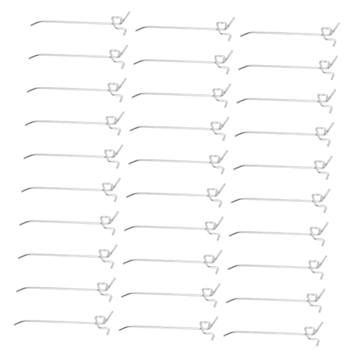 HOLIDYOYO 30 Stück Teiliges Lochwand Haken aus Gehärtetem Stahl Rostbeständig Verchromt Lang Stark Robuste Halterung für Werkzeuge Ablagen und Garagenaufbewahrung Einfach Montierbar HOLIDYOYO 30 Stück Teiliges Lochwand Haken aus Gehärtetem Stahl Rostbeständig Verchromt Lang Stark Robuste Halterung für Werkzeuge Ablagen und Garagenaufbewahrung Einfach Montierbar von HOLIDYOYO
