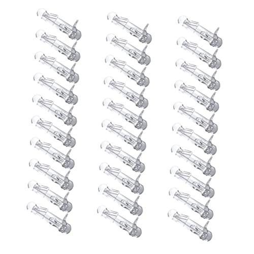 HOLIDYOYO 30 Stück Teiliges Transparenter Kunststoff Regalbodenträger mit Verriegelung Rutschfeste Halter für Glasregale Stabile Bodenträger Clips für Schränke Kleiderschränke Bücherregale von HOLIDYOYO