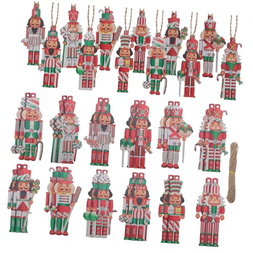 HOLIDYOYO 36stücke Teiliges Holz-nussknacker Weihnachtsbaum-Dekoration Traditionelle Hängende Nussknacker-Ornamente Vielseitig Einsetzbar Für Feiertage Und Partys Langlebige Und HOLIDYOYO 36stücke Teiliges Holz-nussknacker Weihnachtsbaum-Dekoration Traditionelle Hängende Nussknacker-Ornamente Vielseitig Einsetzbar Für Feiertage Und Partys Langlebige Und von HOLIDYOYO