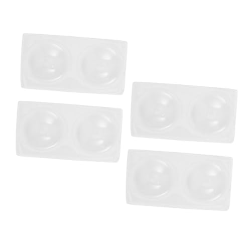 HOLIDYOYO 4 STÜCKE Teiliges Keramik Spotting Porzellan Reaktionsplatten mit Vertiefungen Chemisch Beständige Laborplatten für Präzise Farbanalyse und Experimentelle Versuche von HOLIDYOYO