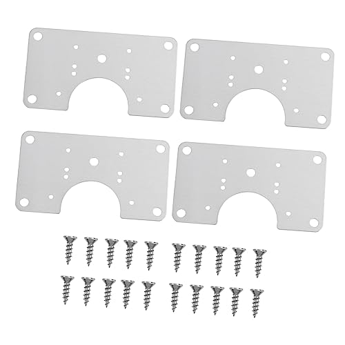 HOLIDYOYO 4 Sätze Halterungsset für Schranktüren Set mit Reparaturplatten und Schrauben für Möbelreparaturen Langlebig und Rostfrei Hohe Stabilität und Zuverlässigkeit HOLIDYOYO 4 Sätze Halterungsset für Schranktüren Set mit Reparaturplatten und Schrauben für Möbelreparaturen Langlebig und Rostfrei Hohe Stabilität und Zuverlässigkeit von HOLIDYOYO