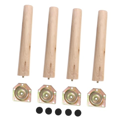 HOLIDYOYO 4 Sätze Möbelfüße Holz Tischbeine für Sofa und Schrank Höhenverstellbare Möbelbeine Elegante Holzfüße mit Montageplatten Langlebig und Stabil HOLIDYOYO 4 Sätze Möbelfüße Holz Tischbeine für Sofa und Schrank Höhenverstellbare Möbelbeine Elegante Holzfüße mit Montageplatten Langlebig und Stabil von HOLIDYOYO