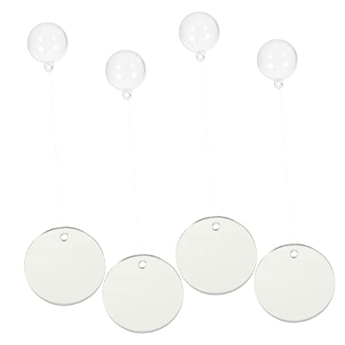 HOLIDYOYO 4 Stück Betta Training Spiegel Doppelseitige Aquarien Spiegel für Betta Fische Schwimmender Fisch Tank Dekoration für Süß und Aquarien von HOLIDYOYO