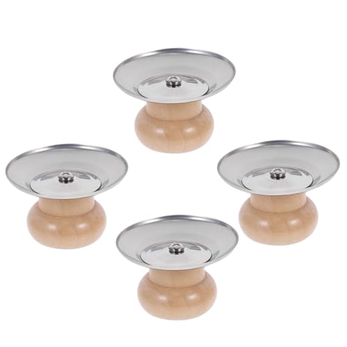 HOLIDYOYO Griff für Kochtopfdeckel Topfdeckelgriff Wärmedämmabdeckung für Bratpfannen Holztopfdeckelgriff Zubehörset von HOLIDYOYO