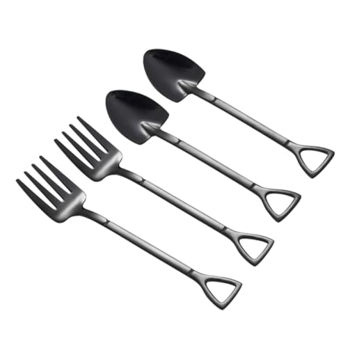 HOLIDYOYO 4 Stück Dessertlöffel Teilig Ergonomisches Design für Eis Joghurt Kuchen und Früchte Spülmaschinenfest Schwarz Multifunktionale Küchenhelfer HOLIDYOYO 4 Stück Dessertlöffel Teilig Ergonomisches Design für Eis Joghurt Kuchen und Früchte Spülmaschinenfest Schwarz Multifunktionale Küchenhelfer von HOLIDYOYO