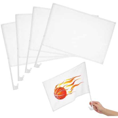 HOLIDYOYO 4 Stück Handgehaltene Auto Fahnen Weiß Blanko DIY Fahnen für Fußball Schiedsrichter Sportveranstaltungen Leichte Handflaggen mit Stabilem Griff für Autodekoration HOLIDYOYO 4 Stück Handgehaltene Auto Fahnen Weiß Blanko DIY Fahnen für Fußball Schiedsrichter Sportveranstaltungen Leichte Handflaggen mit Stabilem Griff für Autodekoration von HOLIDYOYO