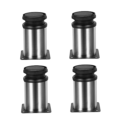 HOLIDYOYO 4 Stück Höhenverstellbare Möbelbeine aus Edelstahl Teiliges Runde Möbelfüße für Schrank Sofa Tisch Langlebige Robuste Stützfüße für Möbel und DIY Möbelaufwertung HOLIDYOYO 4 Stück Höhenverstellbare Möbelbeine aus Edelstahl Teiliges Runde Möbelfüße für Schrank Sofa Tisch Langlebige Robuste Stützfüße für Möbel und DIY Möbelaufwertung von HOLIDYOYO