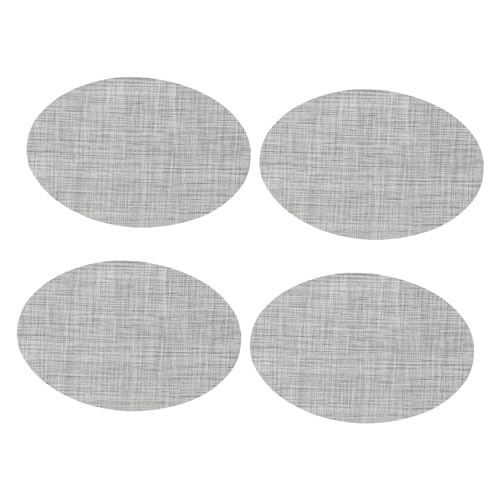HOLIDYOYO 4 Stück Isoliertes Tischset Tischschutz Tischplatte Schalter Tischtyp Tischsets hitzebeständig Kitchen zubehör Desk pad Platzset Gabelmatte verdickte Schreibtischunterlage Grey von HOLIDYOYO