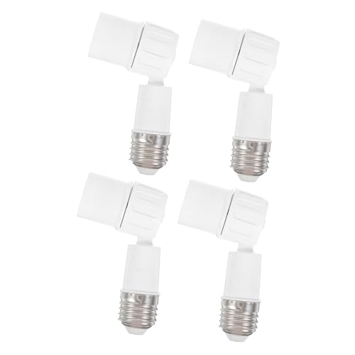 HOLIDYOYO 4 Stück Lampenfassung Verlängerungssockel Flexibel für Präzise Lichtausrichtung für Wohnräume Garagen und aus Robustem Material Einfache Installation Kompatibel mit Allen von HOLIDYOYO
