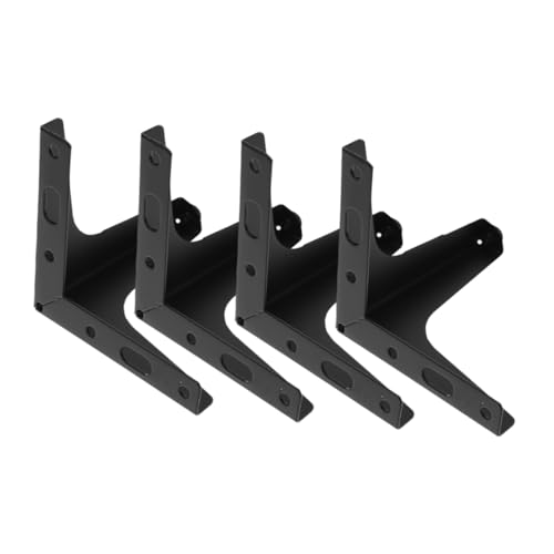 HOLIDYOYO 4 Stück Möbelfüße Dreieckige Möbelbeine Schwarz Stabile Couch Tv und Kommodenbeine Ersatzfüße für Schrank und Hocker mit Glatter Oberfläche und Einfache Montage von HOLIDYOYO