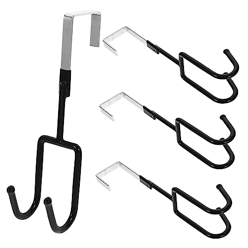 HOLIDYOYO 4 Stück Multifunktionale Türhaken Bohrfreie Wandhaken für Mäntel Handtücher und Taschen Schwarz Rutschfest Einfache Installation für Türinnenseite HOLIDYOYO 4 Stück Multifunktionale Türhaken Bohrfreie Wandhaken für Mäntel Handtücher und Taschen Schwarz Rutschfest Einfache Installation für Türinnenseite von HOLIDYOYO