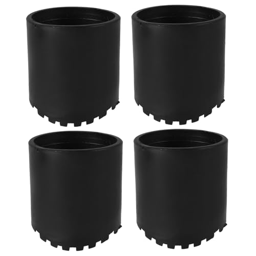 HOLIDYOYO 4 Stück Rutschfeste Gummifüße für Teleskopleitern Leiterfußschutz mit Flexiblem Runddesign Langlebige Leiterfüße aus Gummi Schutz vor Abrieb und Rutschgefahr Einfache Montage von HOLIDYOYO