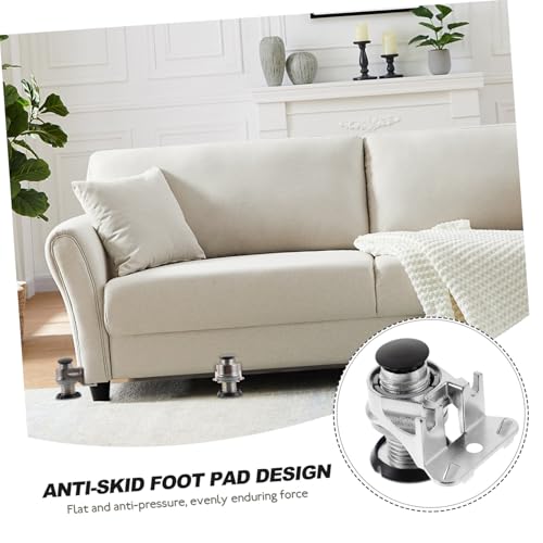 HOLIDYOYO 4 Stück Teilig Verstellbare Möbelbeine Schwere Belastung Höhenverstellbare Füße für Tisch Schrank Werkbank Einfache Montage Stabile Möbelstützen Zufällige Farbe Zufällige Farbe von HOLIDYOYO