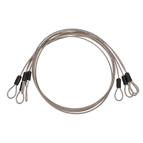 HOLIDYOYO 4 Stück Teiliges Edelstahlseil mit Gummiummantelung Praktische Aufhängeseile für Kleidung Hundespaziergänge und Sportgeräte Silber HOLIDYOYO 4 Stück Teiliges Edelstahlseil mit Gummiummantelung Praktische Aufhängeseile für Kleidung Hundespaziergänge und Sportgeräte Silber von HOLIDYOYO
