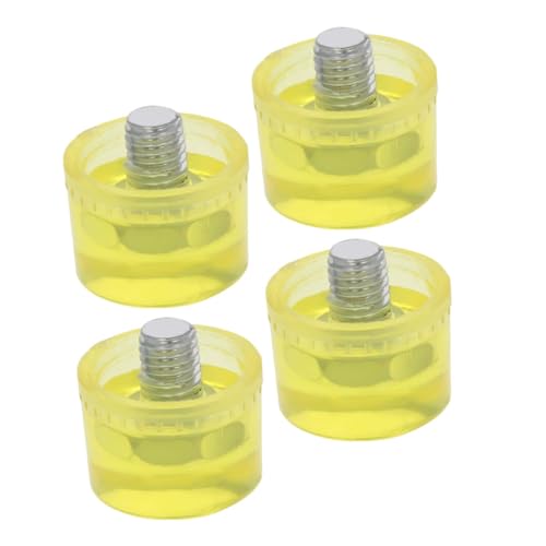 HOLIDYOYO 4 Stück Teiliges Gummihammer Ersatzkopf Schlagfeste Vibrationsdämpfende Hammer Schlagspitzen Einfach zu Montieren für Pflastersteine und Empfindliche Oberflächen HOLIDYOYO 4 Stück Teiliges Gummihammer Ersatzkopf Schlagfeste Vibrationsdämpfende Hammer Schlagspitzen Einfach zu Montieren für Pflastersteine und Empfindliche Oberflächen von HOLIDYOYO