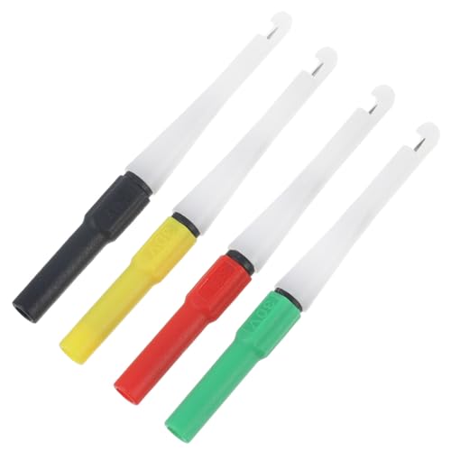 HOLIDYOYO 4 Stück Teiliges Isolierte Prüfsonden Spitznadeln Zerstörungsfreie Automobil Drahtdurchstechsonden für Multimeter Kabeltester bis Geeignet von HOLIDYOYO