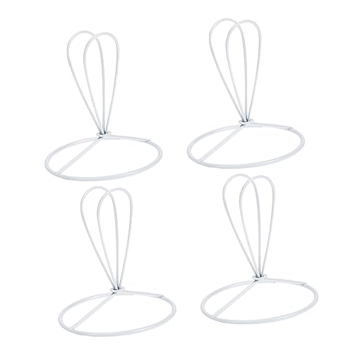 HOLIDYOYO 4 Stück Teiliges Lampenschirmgestell Stabilem Form Metallring für DIY Lampenschirme Einfache Installation für Tisch Steh und Pendelleuchten von HOLIDYOYO