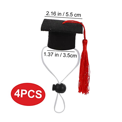 HOLIDYOYO 4 Stück Teiliges Mini Doktorhut für Haustiere Verstellbar mit Quasten Dekorative Abschlussmütze für Hamster Hunde und Kleine Haustiere für Abschlussfeiern und Fotoshootings HOLIDYOYO 4 Stück Teiliges Mini Doktorhut für Haustiere Verstellbar mit Quasten Dekorative Abschlussmütze für Hamster Hunde und Kleine Haustiere für Abschlussfeiern und Fotoshootings von HOLIDYOYO
