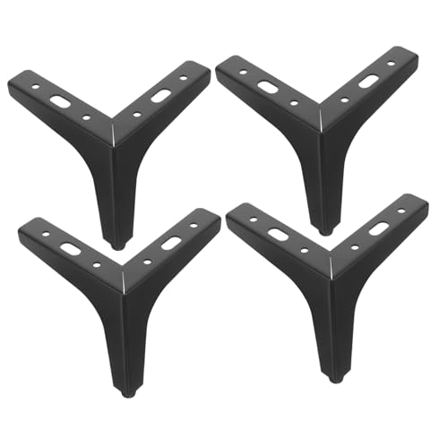 HOLIDYOYO 4 Stück Teiliges Möbelfüße Dreieckig Robuste Sofabeine aus Möbelbeine Ersatz Füße für Sofa Schrank Tv Schrank DIY Möbelstützen Modernes Design Schwarz von HOLIDYOYO