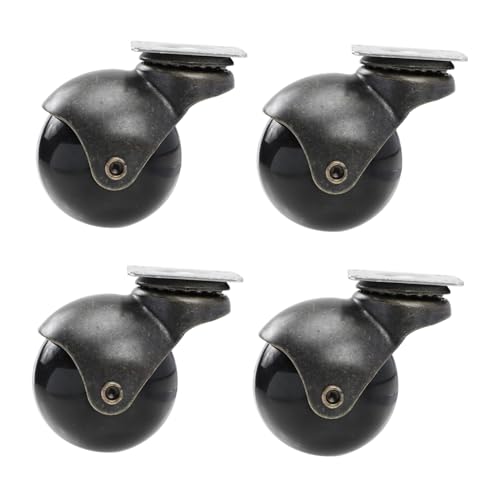 HOLIDYOYO 4 Stück Teiliges Möbelrollen aus Hochwertigem Eisen Drehbare Kugel lenkrollen für Antike Tische und Stühle Geräuschloser und Stabiler Gleiteffekt für Möbel und Büromöbel HOLIDYOYO 4 Stück Teiliges Möbelrollen aus Hochwertigem Eisen Drehbare Kugel lenkrollen für Antike Tische und Stühle Geräuschloser und Stabiler Gleiteffekt für Möbel und Büromöbel von HOLIDYOYO