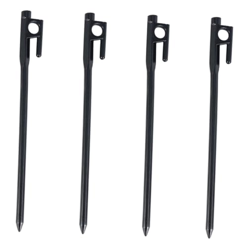 HOLIDYOYO 4 Stück Teiliges Outdoor Zeltheringe aus Robustem Gusseisen Verstärkte Camping Heringe für Strand Schnee und Harte Böden Stabile Zeltbefestigung für Wandern und Outdoor Einsatz von HOLIDYOYO