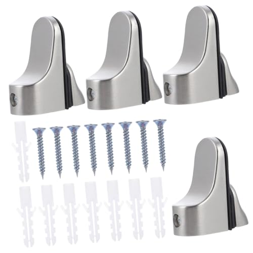HOLIDYOYO 4 Stück Teiliges Verstellbares Glasregalhalter Kleine Glasbodenträger mit Feiner Politur Glatter Oberfläche und Hoher Tragfähigkeit für Wohnzimmer Küche und Büro zur von HOLIDYOYO