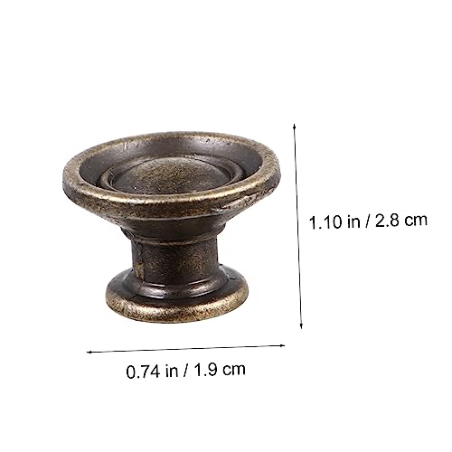 HOLIDYOYO 4 Stück Teiliges Vintage Runde Schrankknöpfe Antikem Bronze für Küchenschränke Einfache Einzel Loch Möbelgriffe Langlebige Runde Türgriffe im Retro Stil HOLIDYOYO 4 Stück Teiliges Vintage Runde Schrankknöpfe Antikem Bronze für Küchenschränke Einfache Einzel Loch Möbelgriffe Langlebige Runde Türgriffe im Retro Stil von HOLIDYOYO