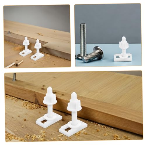 HOLIDYOYO 4 Stück Toilettensitz Schrauben Set Robust Schnelle Montage Wc Sitz Befestigung mit Muttern und Unterlegscheiben für Stabile Klodeckelfixierung HOLIDYOYO 4 Stück Toilettensitz Schrauben Set Robust Schnelle Montage Wc Sitz Befestigung mit Muttern und Unterlegscheiben für Stabile Klodeckelfixierung von HOLIDYOYO